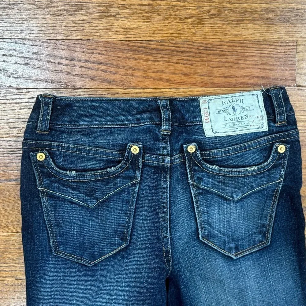 Ralph Lauren Kids Dark Wash Skinny Jeans Girls Size 10
